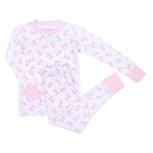 Baby Bows Printed Pajama Set