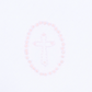 Blessed Pink Embroidered Short Sleeve Collared Bubble