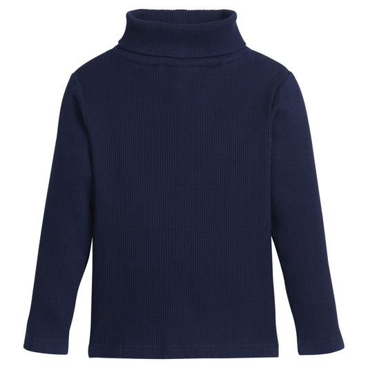 Navy Ribbed Turtleneck