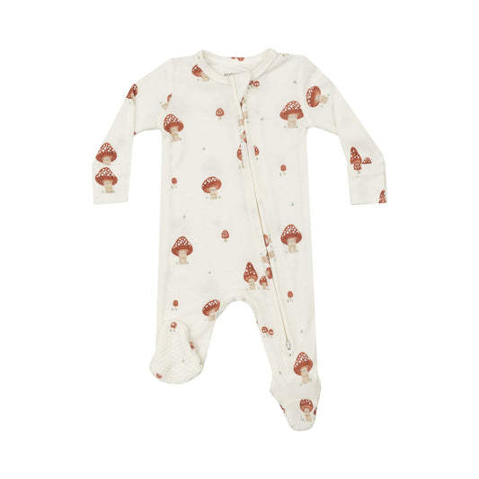 Mushroom Two-Way Zipper Footie