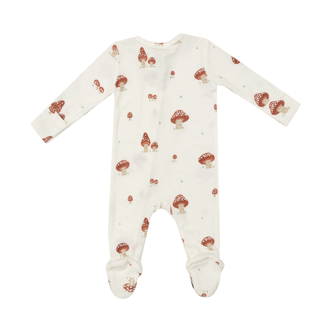 Mushroom Two-Way Zipper Footie