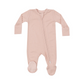 Ribbed Blush Two-Way Zipper Footie