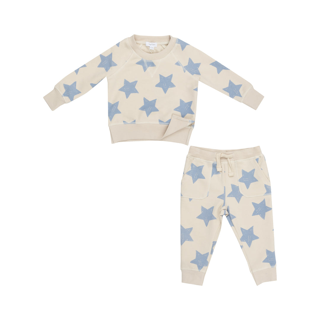 French Terry Sketchy Stars Jogger Set