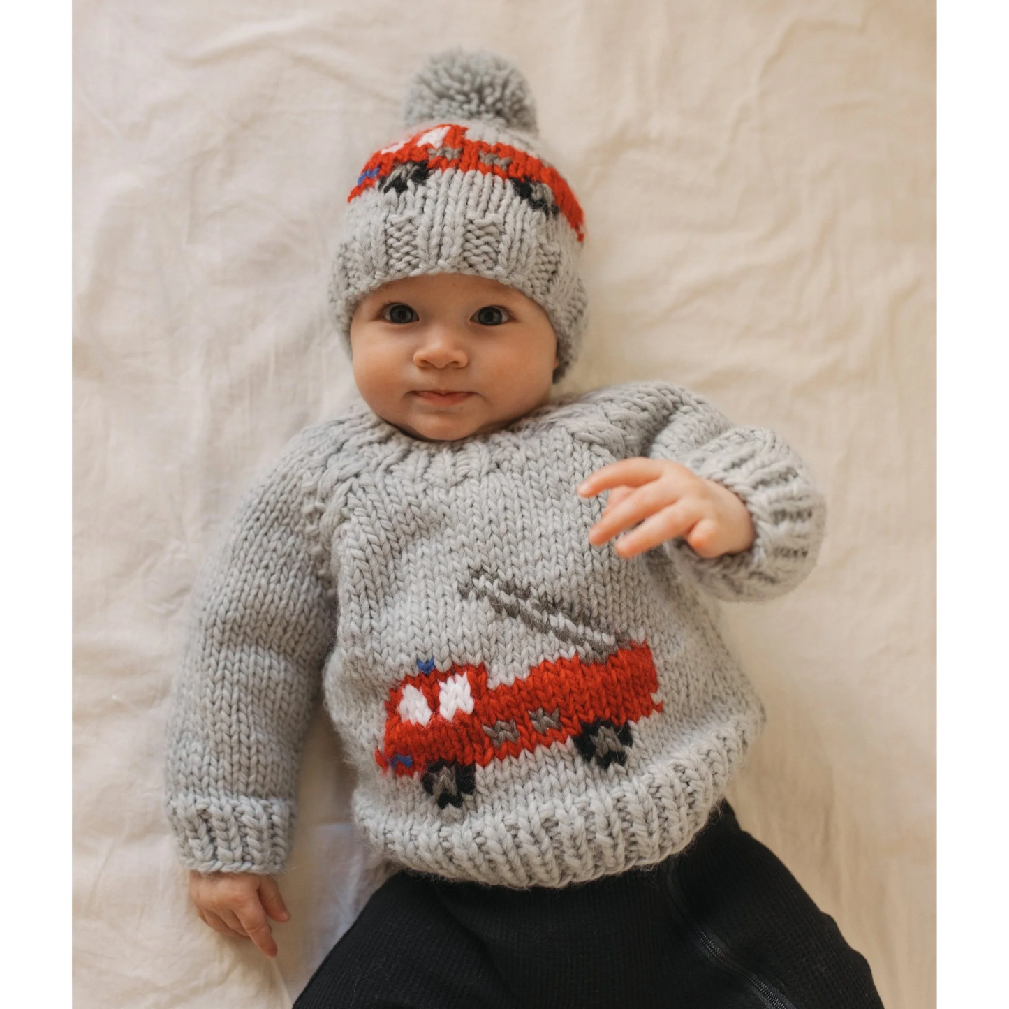 Fire Engine Cardigan Sweater