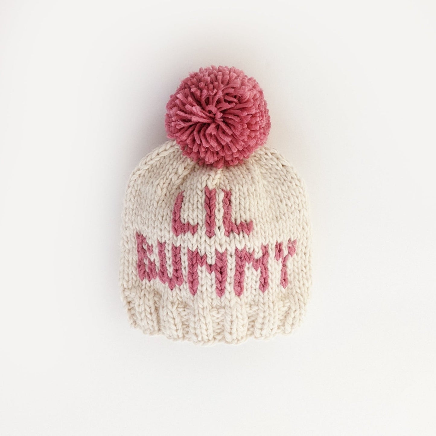 Lil Bunny Pink Letters Beanie Hat