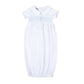 Blue Smocked Blessed Gown