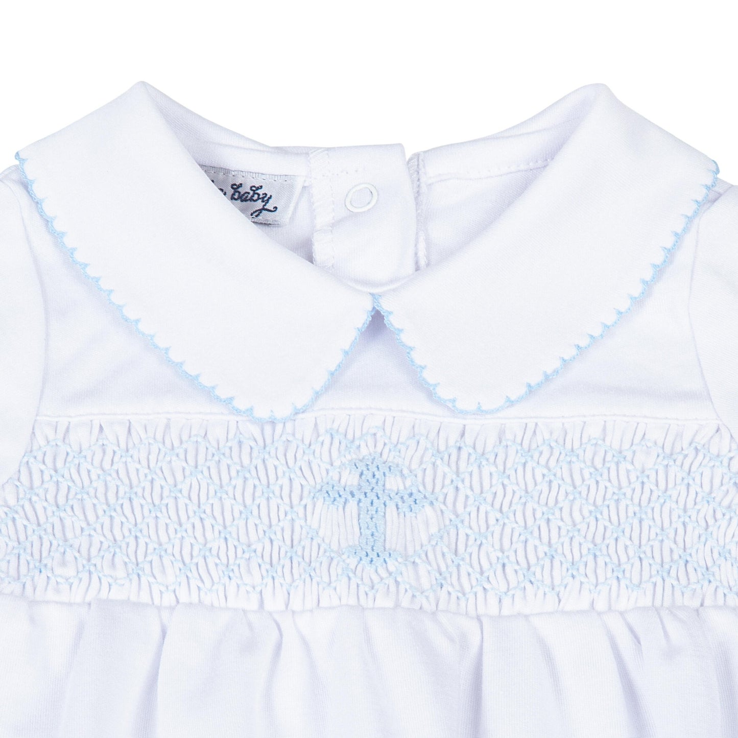 Blue Smocked Blessed Gown