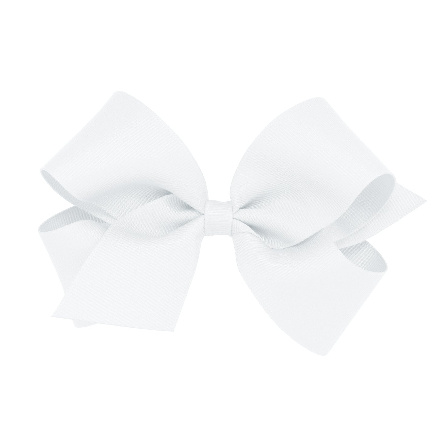 Classic White Grosgrain Girls Hair Bow