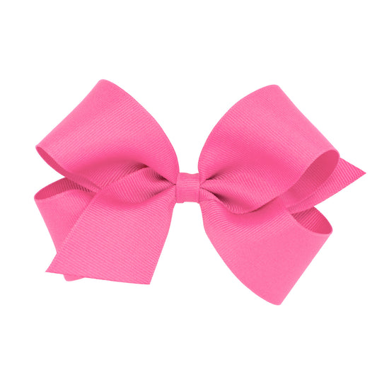Hot Pink Classic Grosgrain Girls Hair Bow