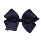 Navy Classic Grosgrain Girls Hair Bow