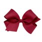 Cranberry Grosgrain Girls Hair Bow