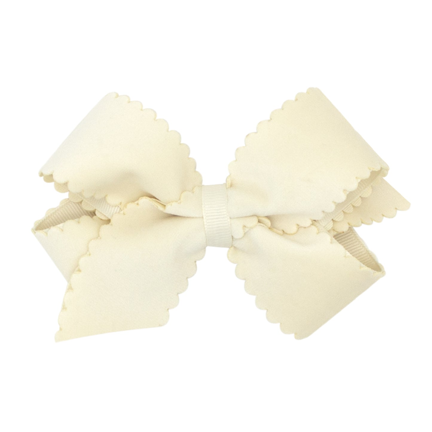 Mini Velvet Scallop Edge Bow
