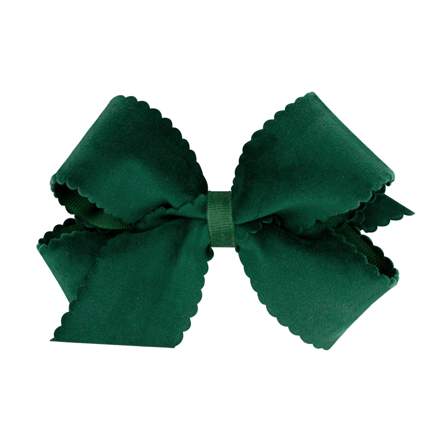 Mini Velvet Scallop Edge Bow
