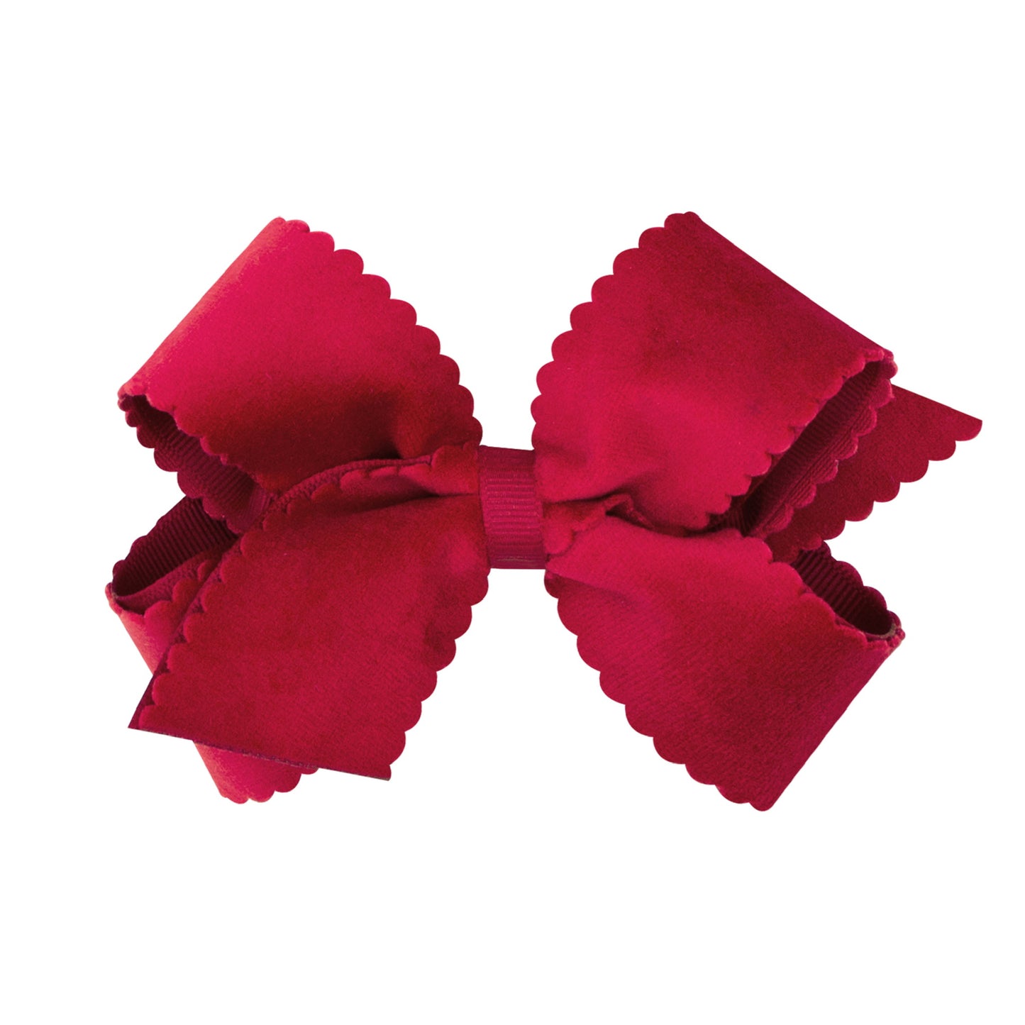 Mini Velvet Scallop Edge Bow