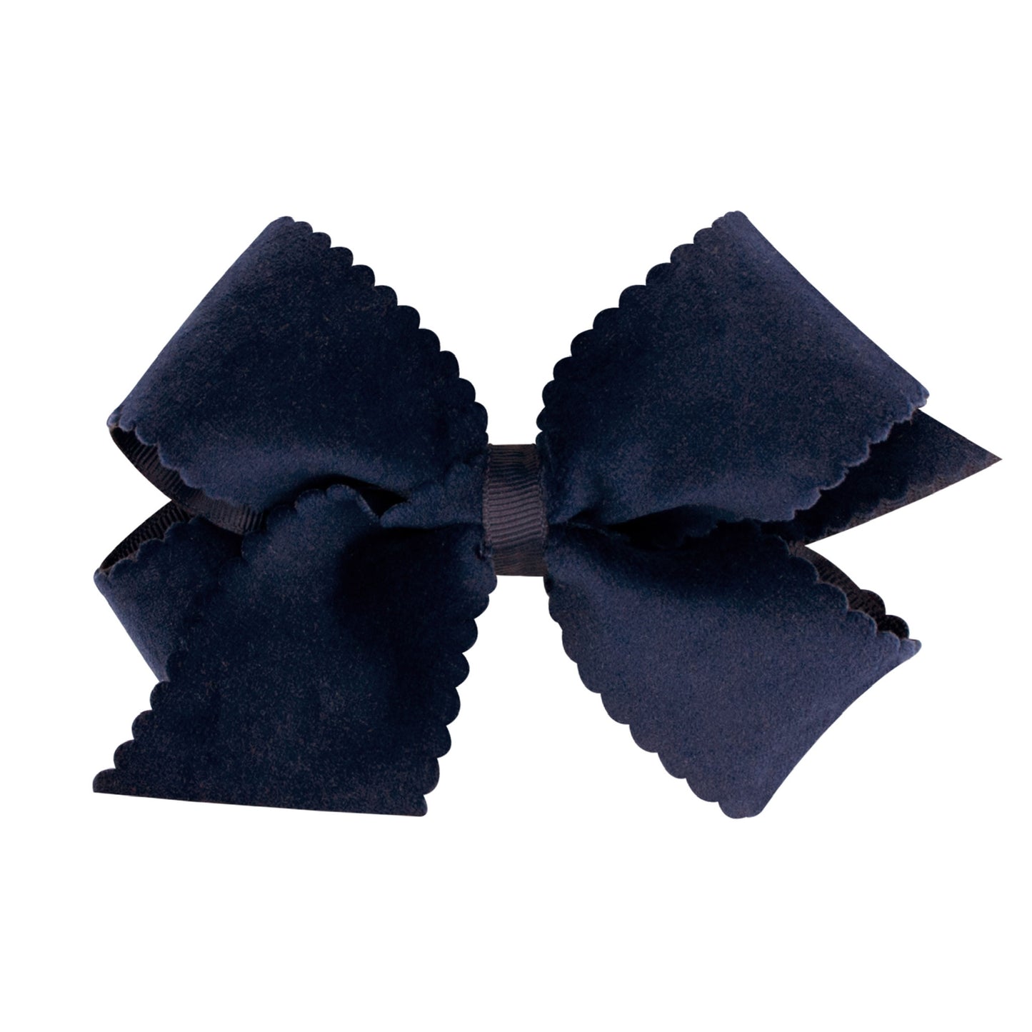Mini Velvet Scallop Edge Bow