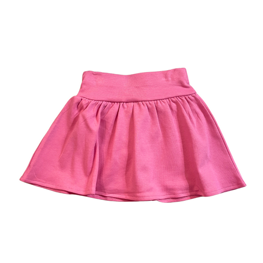 Interlock Solid Gathered Skort - Bubblegum
