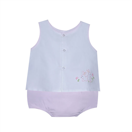 Pink Bunnies Peyton Diaper Set