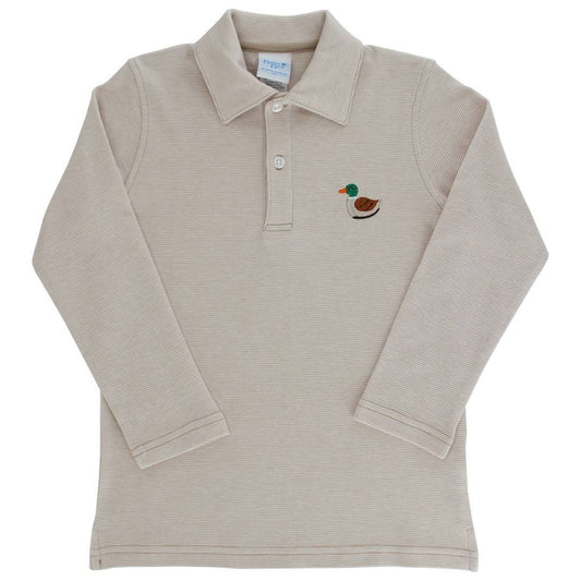 Mallard Embroidered Knit Polo