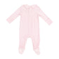 Mini Gingham Smocked Peter Pan Snap Footie