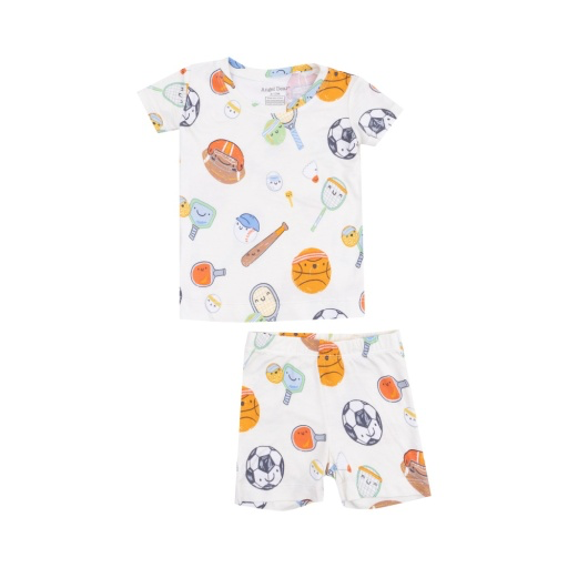 Sports Friends Short Sleeve Lounge Wear Pajama Set