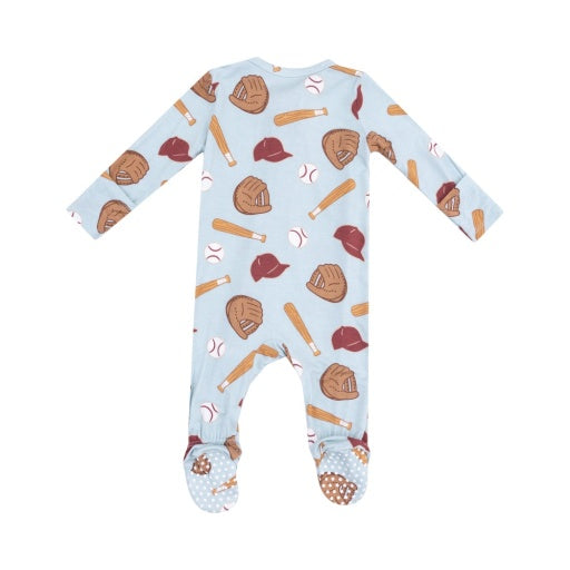 Baseball Two-Way Zipper Footie