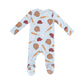 Baseball Two-Way Zipper Footie