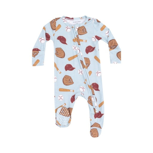 Baseball Two-Way Zipper Footie