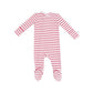 Vintage Red Two-Way Zipper Footie