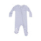 Vintage Blue Two-Way Zipper Footie