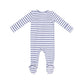 Vintage Blue Two-Way Zipper Footie
