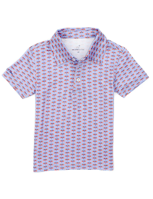 Boys Freedom Flag Inlet Polo