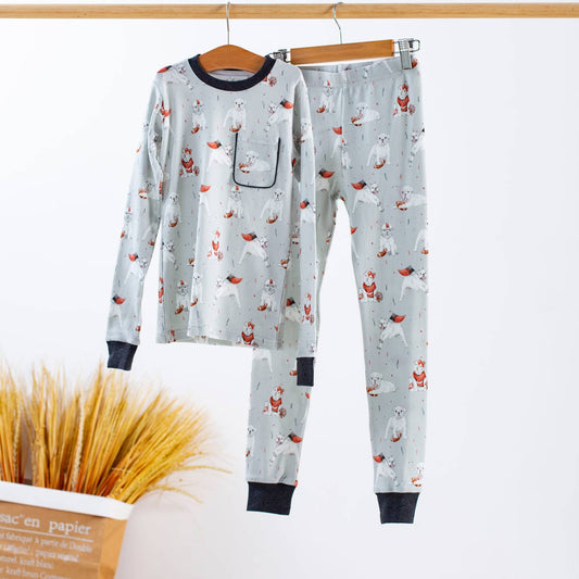 Bulldog Pajama Set