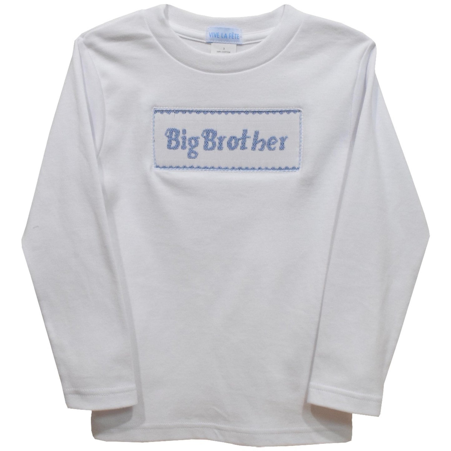 Big Brother Smocked Long Sleeve T-Shirt