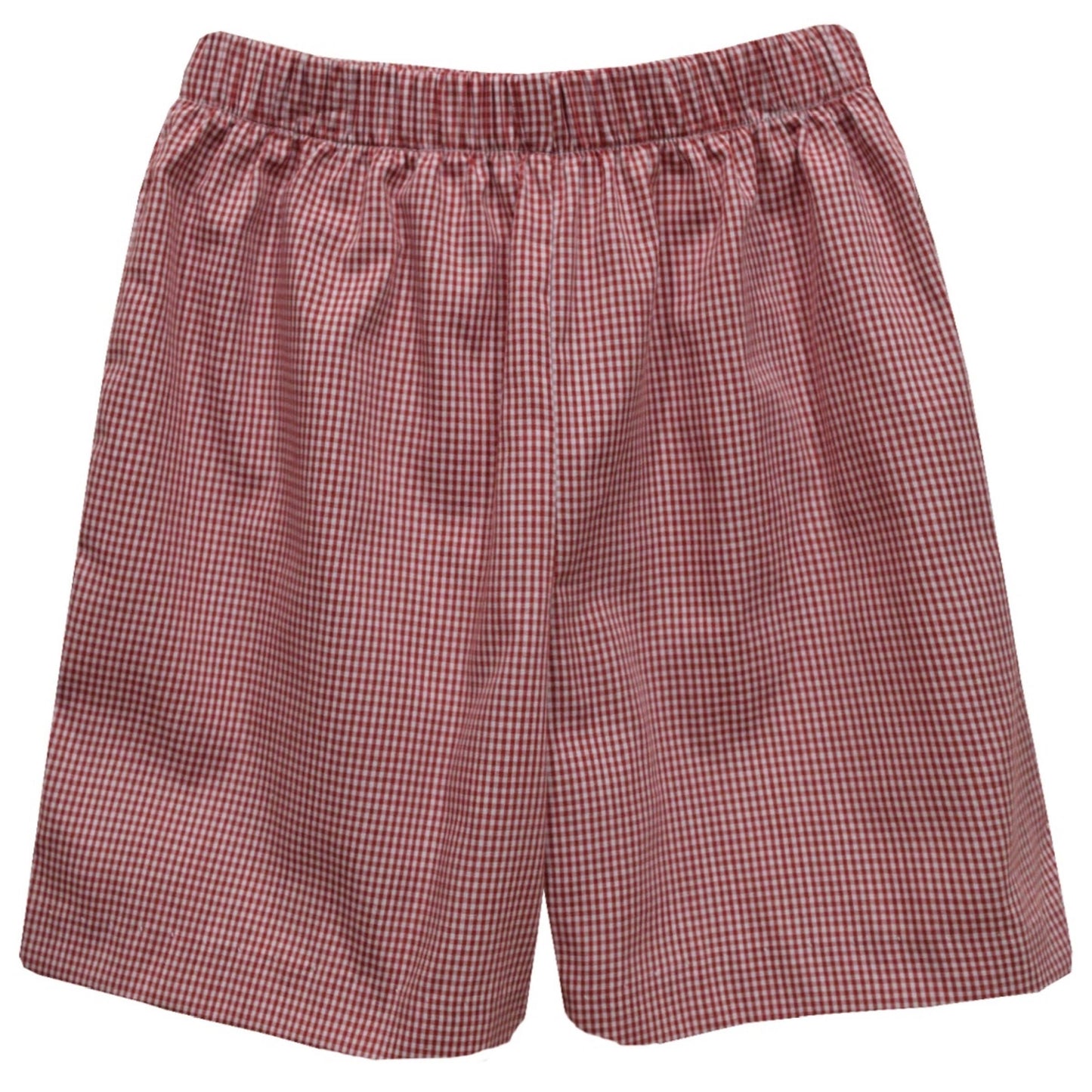 Red Gingham Boys Pull On Shorts