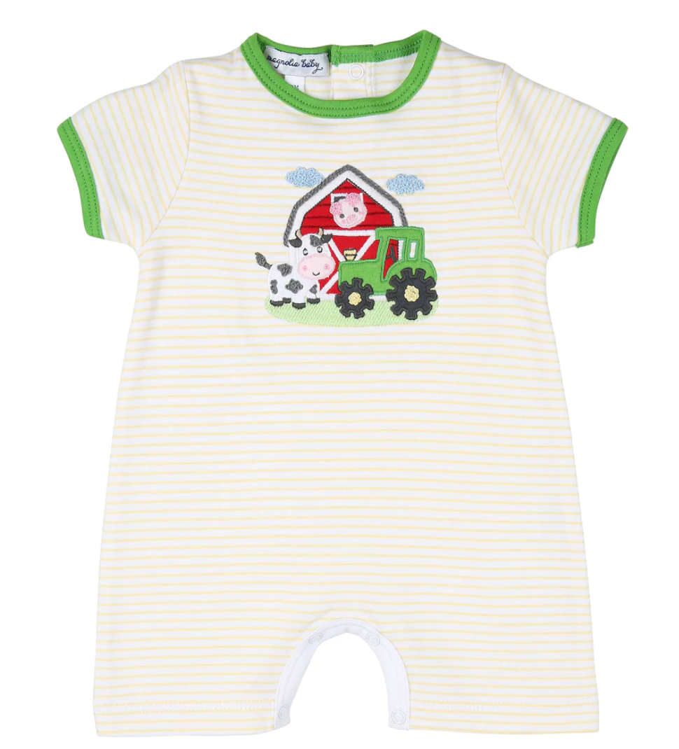 E-I-E-I-O Farm Short Playsuit