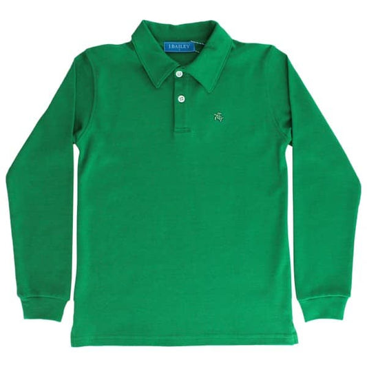 Kelly Green Long-sleeve Polo