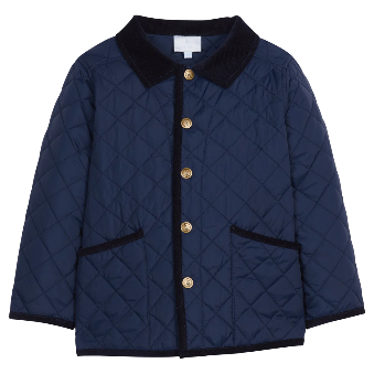 Classic Quilted Jacket - Navy