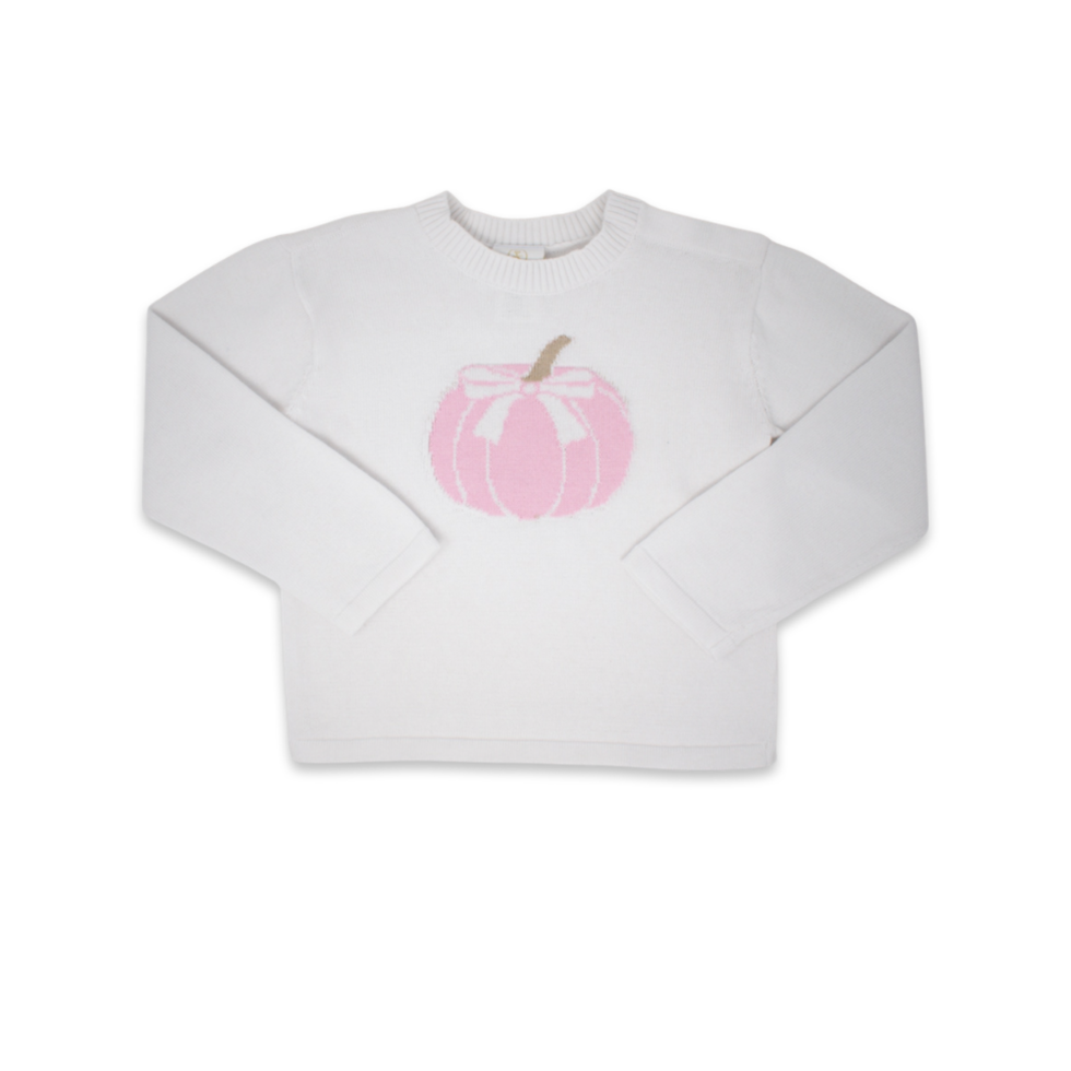Cozy Up Pumpkin Sweater - Pink