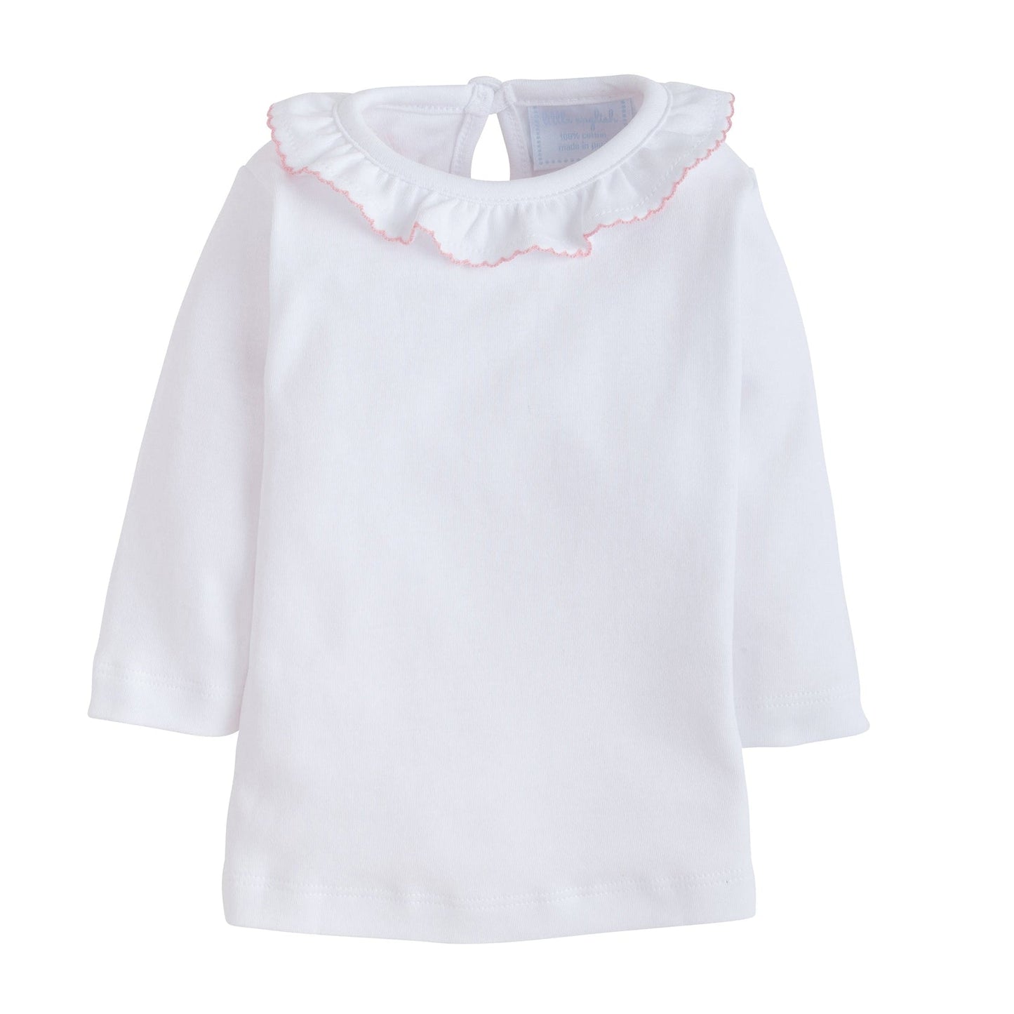 Caroline Knit Blouse - Light Pink Trim