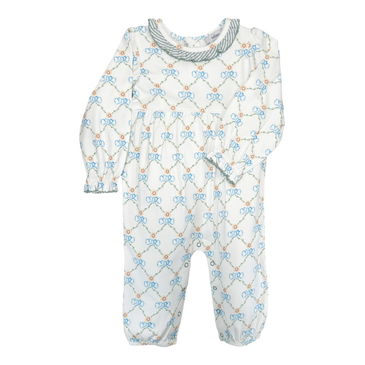 Bows and Bulbs Girls Romper