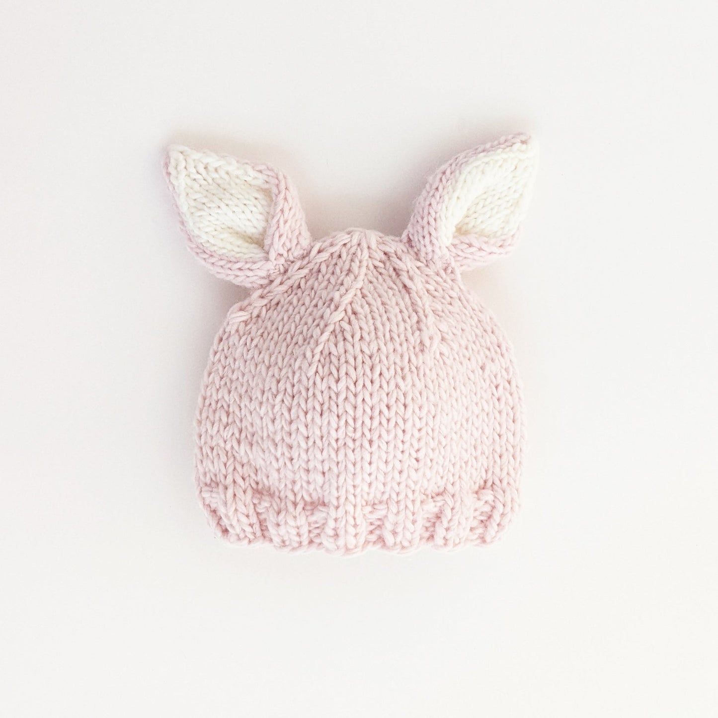 Bunny Ears Pink Beanie Hat