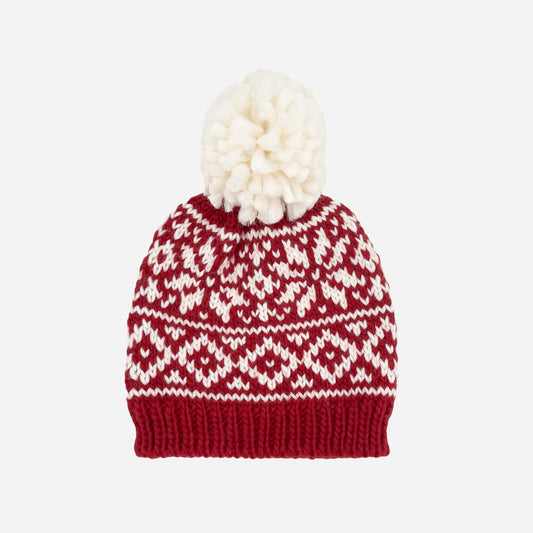 Snowflake Hat, Red