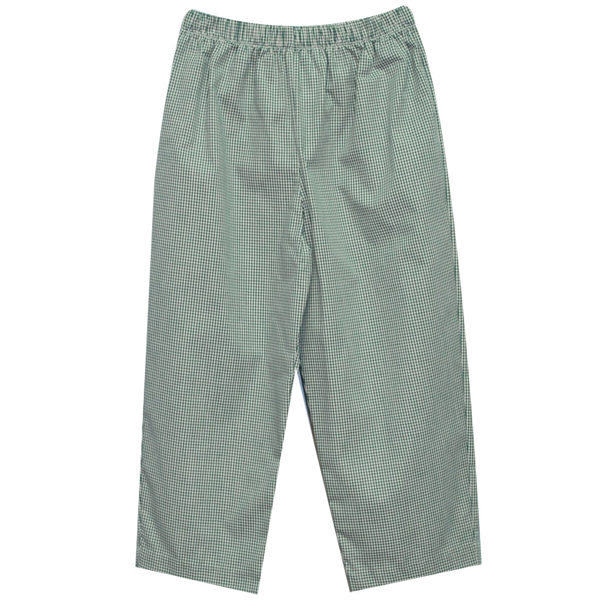 Hunter Green Gingham Boys Pull On Pant