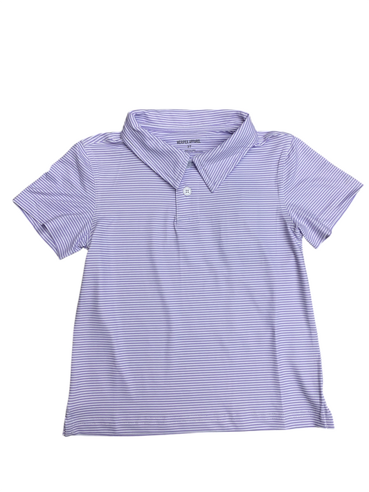 Purple Microstripe Polo