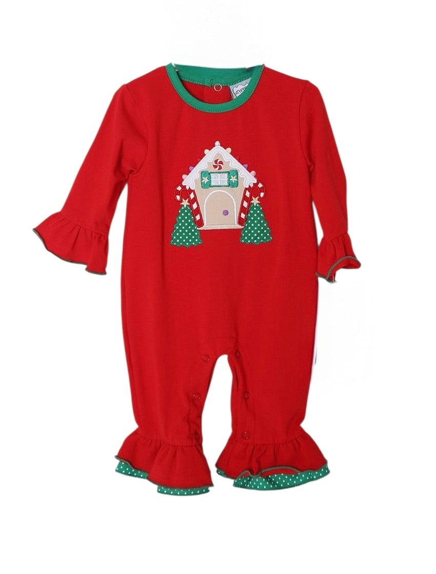 Gingerbread House Romper (Girls)
