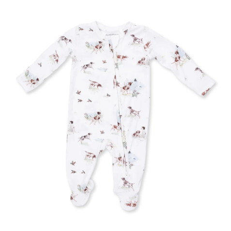 Pointer Pups Zipper Footie