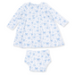 Blue Bows & Flowers Dress