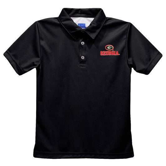Georgia Bulldogs Black Polo