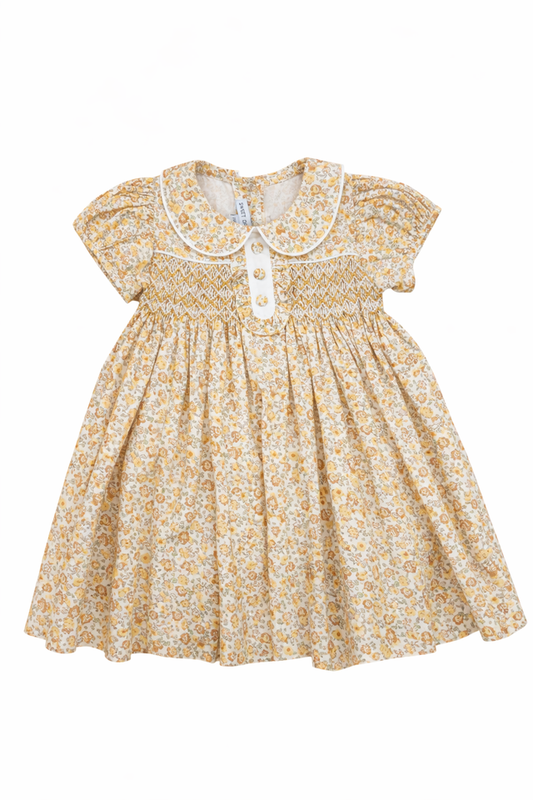 Sandy Yellow Floral Dress