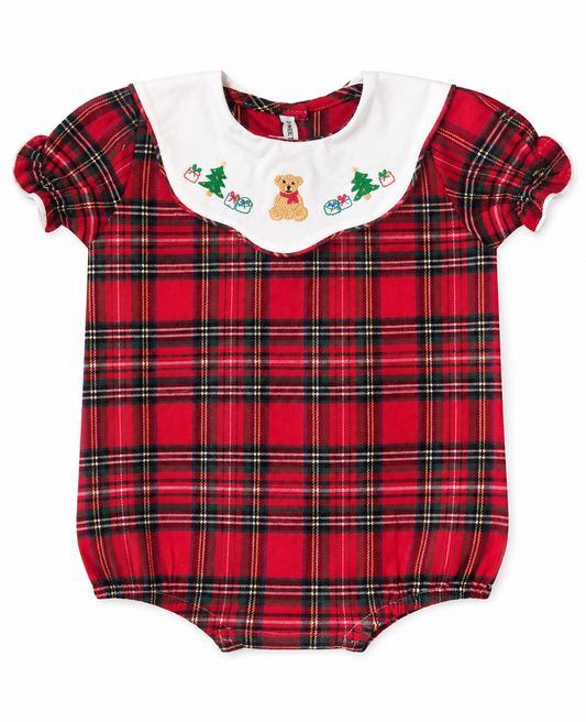 Teddy Bear Tartan Girl Bubble